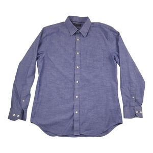 Banana Republic men's long sleeve button-up medium shirt blue